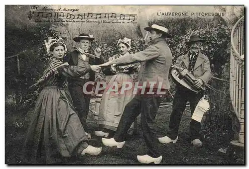 Ansichtskarte AK Folklore Auvergne La Bourree