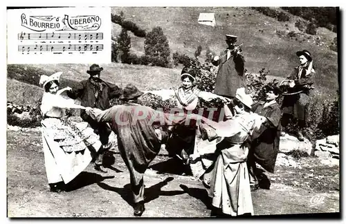 Cartes postales moderne Folklore Auvergne La Bourree