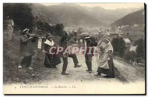 Ansichtskarte AK Folklore Auvergne La Bourree