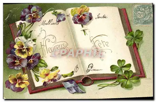 Cartes postales Fantaisie Fleurs