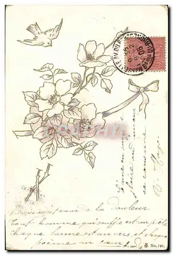 Cartes postales Fantaisie Fleurs