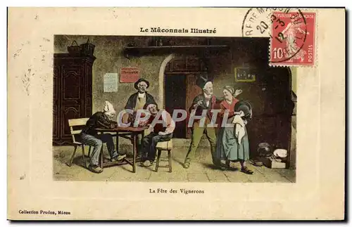 Cartes postales Vin Vendanges Maconnais illustre La Fete des Vignerons