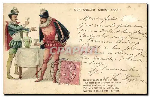 Cartes postales Publicite Saint Galmier Source Badoit