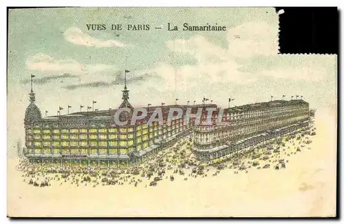 Cartes postales Publicite Vues de Paris La Samaritaine