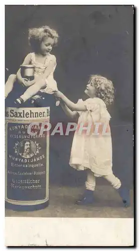 Cartes postales Publicite Saxlehner Enfants