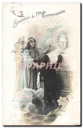 Cartes postales Fantaisie Communion Enfant