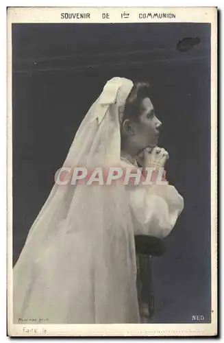 Cartes postales Fantaisie Communion Enfant