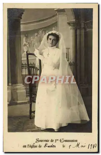 Cartes postales Fantaisie Communion Enfant Prades