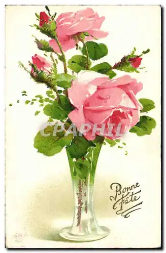 Cartes postales Fantaisie Fleurs