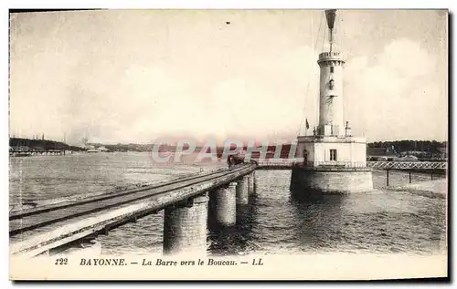 Cartes postales Phare Bayonne La Barre vers le Boucau