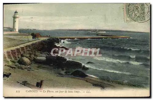 Cartes postales Phare un jour de beau temps Cannes