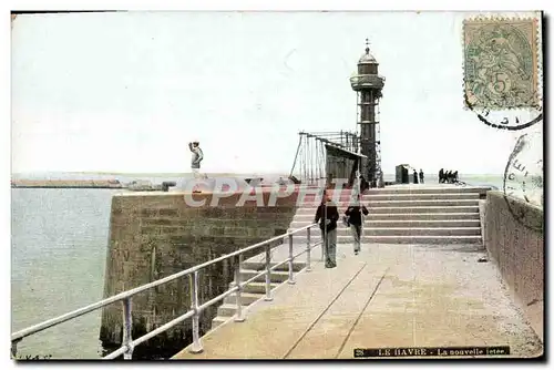 Ansichtskarte AK Phare Le Havre La nouvelle jetee