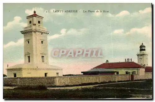 Ansichtskarte AK Phare Sainte Adresse Les phares de la Heve