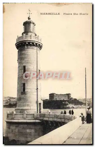 Ansichtskarte AK Phare Ste Marie Marseille