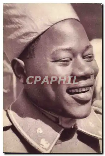 Cartes postales moderne Militaria Troupes coloniales Trailleurs Senegalais