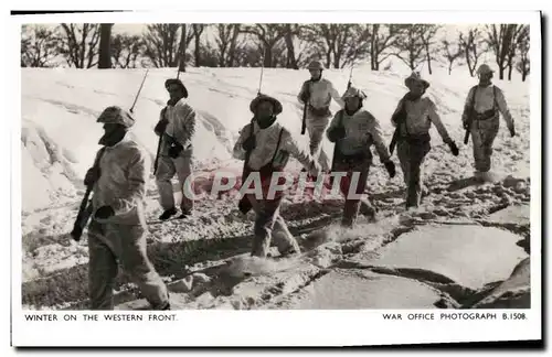 Cartes postales moderne Militaria Winter on the Western Front