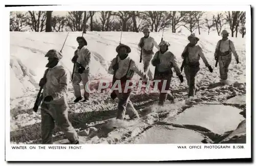 Moderne Karte Militaria Winter on the Western Front