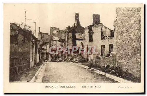Cartes postales moderne Militaria Oradour sur Glane Route de Nieul