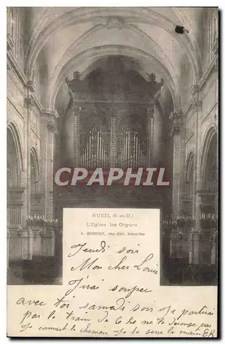 Cartes postales Orgue Rueil L&#39eglise les orgues