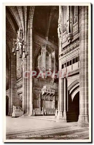 Ansichtskarte AK Orgue Liverpool Cathedral View from South East Transept