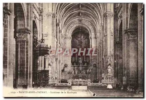 Ansichtskarte AK Orgue Sainte Anne d&#39Auray Interieur de la basilique