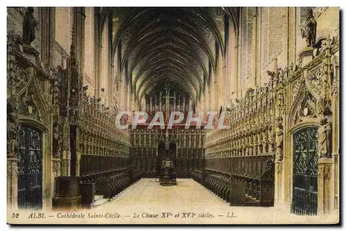 Cartes postales Orgue Albi Cathedrale Sainte Cecile