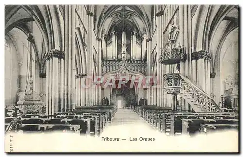 Ansichtskarte AK Orgue Fribourg Les orgues