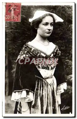 Cartes postales Folklore Jeune fille de Ste Anne d&#39Auray