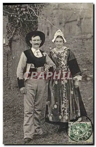 Ansichtskarte AK Folklore Maries des environs d&#39Auray Mariage