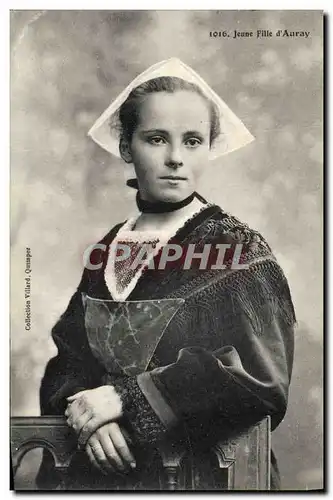 Cartes postales Folklore Jeune fille d&#39Auray