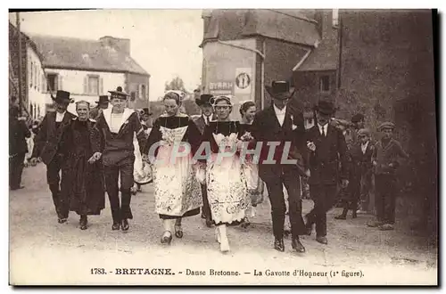 Cartes postales Folklore Danse bretonne La Gavotte d&#39honneur