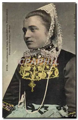 Ansichtskarte AK Folklore Costume de Cast Quemeneven Plomodiern Plonevez Porzay St Nic