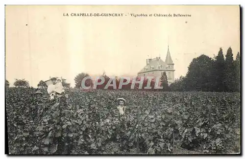 Cartes postales Vin Vendanges La Chapelle de Guinchay Vignobles de Belleverne