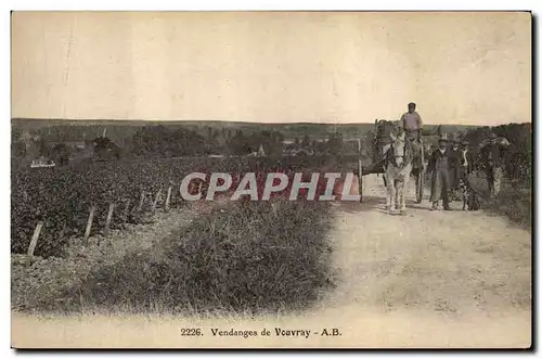 Cartes postales Vin Vendanges de Vouvray