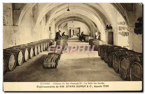 Cartes postales Vin Vendanges Cognac Chateau du roi Francois 1er La salle des gardes Etablissements de MM Otard