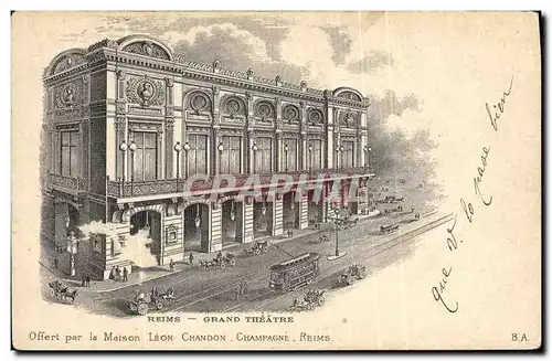 Cartes postales Publicite Vue d&#39une cave des cognacs Reims Grand Theatre