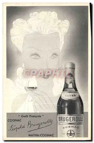 Ansichtskarte AK Publicite Cognac Leopold Brugerolle Matha Cognac