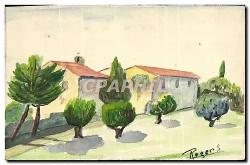 Cartes postales Fantaisie (dessin a la main) Maison