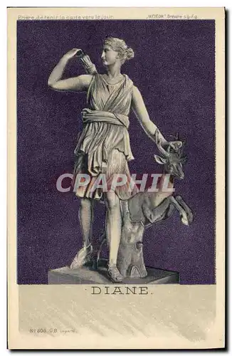 Cartes postales Fantaisie Carte transparente Diane