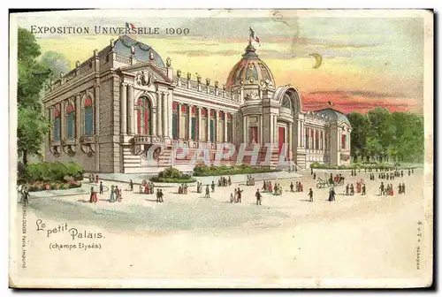 Ansichtskarte AK Fantaisie Carte transparente Paris Exposition universelle de 1900 Le Petit Palais