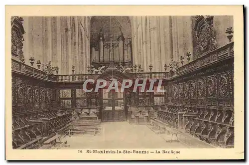 Ansichtskarte AK Orgue St Maximin la Ste Baume La basilique