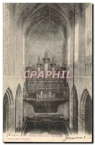 Cartes postales Orgue Basilique St Just Les orgues
