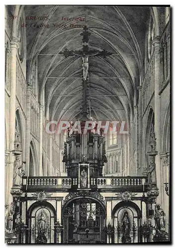 Ansichtskarte AK Orgue Bruges Interieur de l&#39eglise Notre Dame