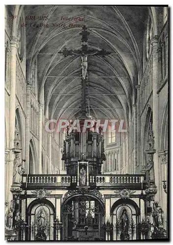Cartes postales Orgue Bruges Interieur de l&#39eglise Notre Dame