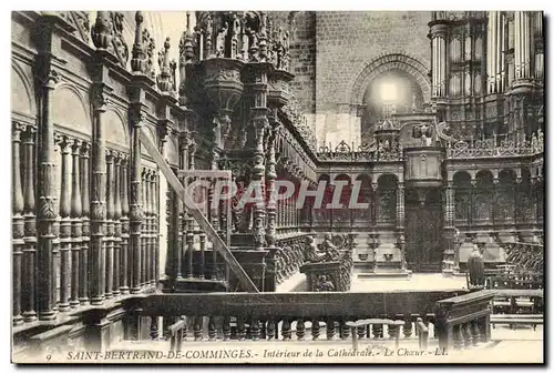 Cartes postales Orgue Saint Bertrand de Comminges Interieur de la cathedrale Le choeur