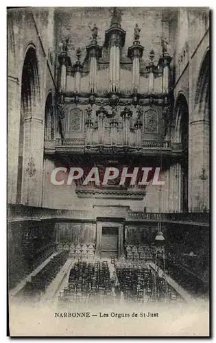 Ansichtskarte AK Orgue Narbonnes Les orgues de St Just