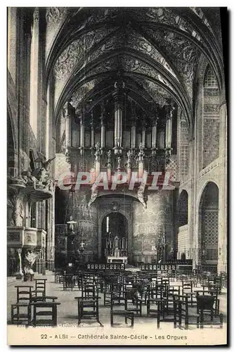 Ansichtskarte AK Orgue Albi Cathedrale Sainte Cecile Les orgues