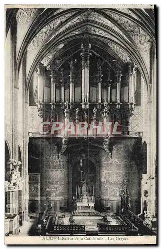 Ansichtskarte AK Orgue Albi Interieur de la cathedrale Les orgues