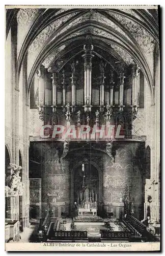 Cartes postales Orgue Albi Interieur de la cathedrale Les orgues