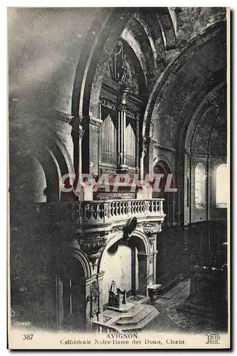 Cartes postales Orgue Avignon Cathedrale Notre Dame des Doms Choeur
